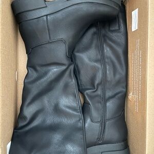 Black Leather Men's Boots